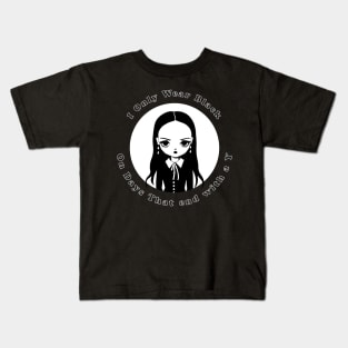 Cute Goth Girl Kids T-Shirt